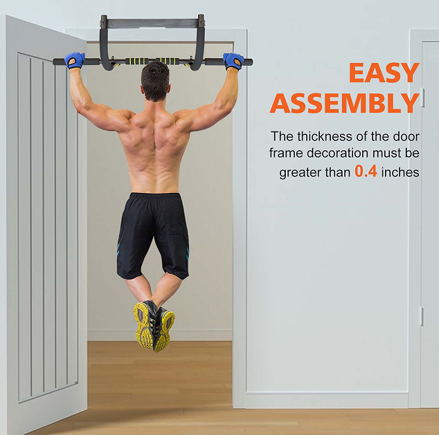 Wall mounted pull rod exercise chat bar Portable immersion bar aerobic training abdominal muscles arms back chest shoulders legs muscles Home / office fitness adults men and women - VINE GLOBAL