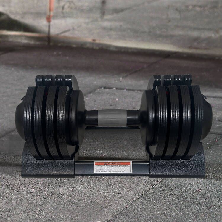 22LBS ADJUSTABLE DUMBBELL STEEL+PLASTIC - VINE GLOBAL