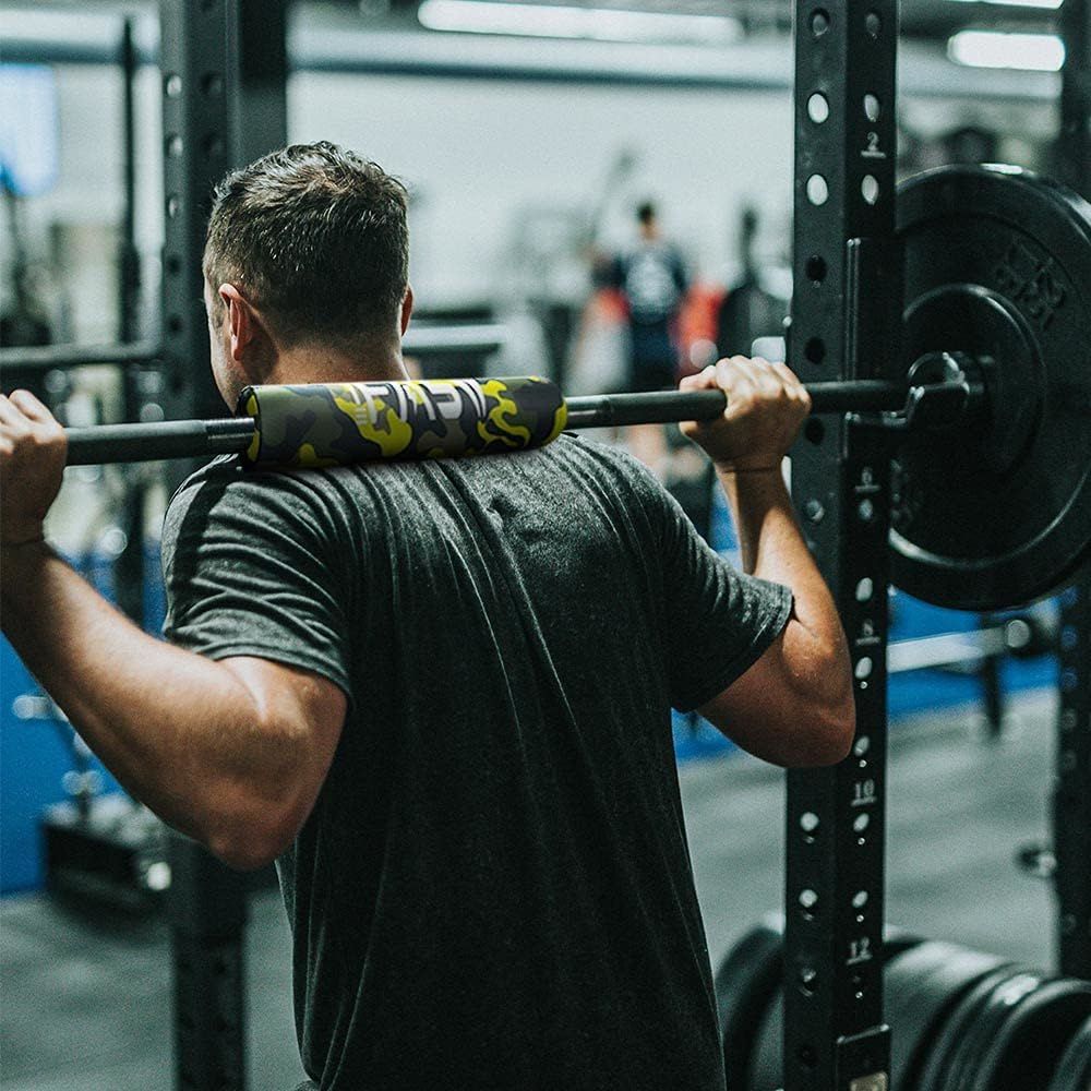 Olympic Barbell Bar, 4Ft/5Ft Solid Chrome Weight Bar with Barbell Pad, 400Lbs Capacity Weightlifting Bar for Home Gym Workout Strength Training Squat, Suitable for 2-Inch Plates - VINE GLOBAL