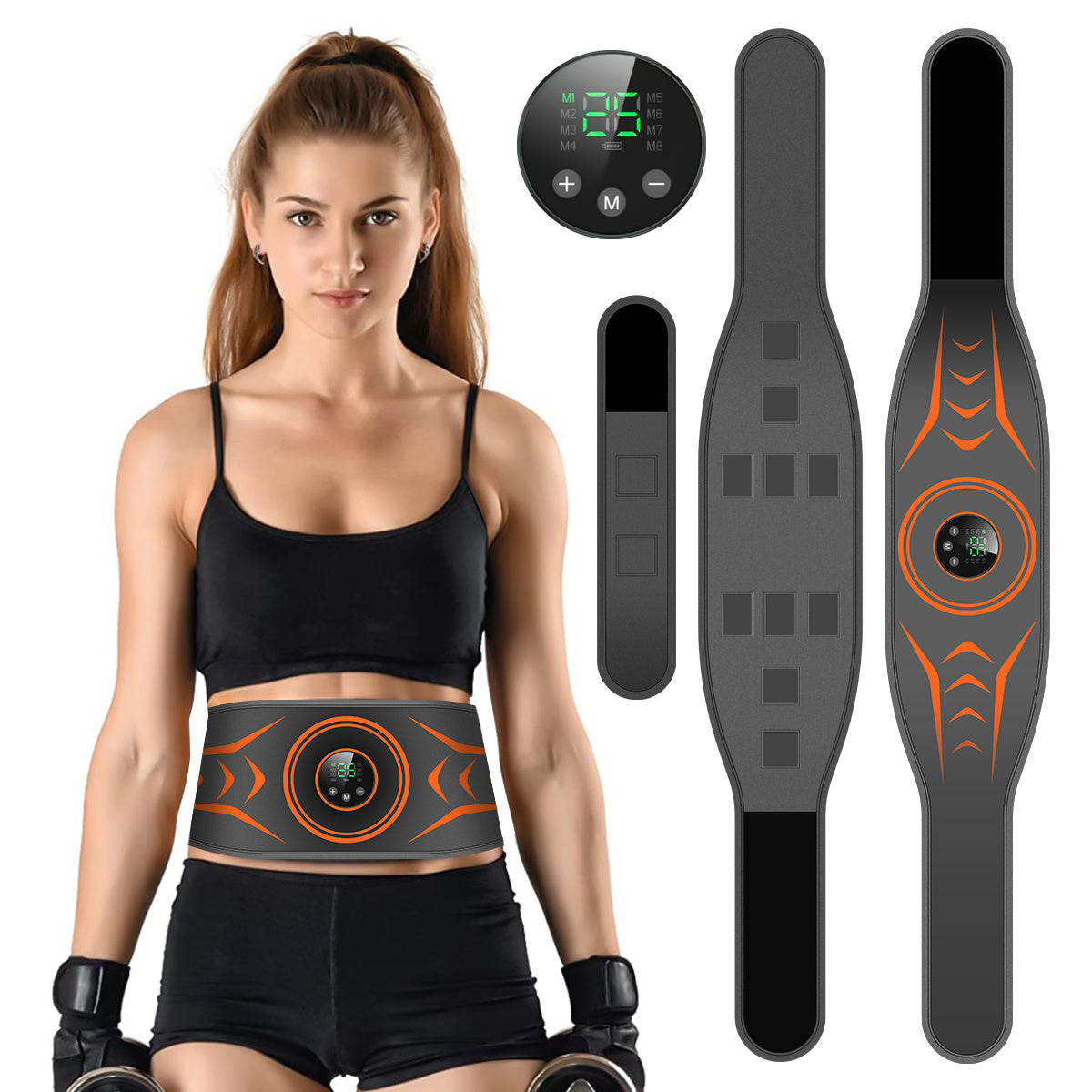 ABS Stimulator, Ab Machine, Abdominal Toning Belt Muscle Toner Fitness Training - VINE GLOBAL