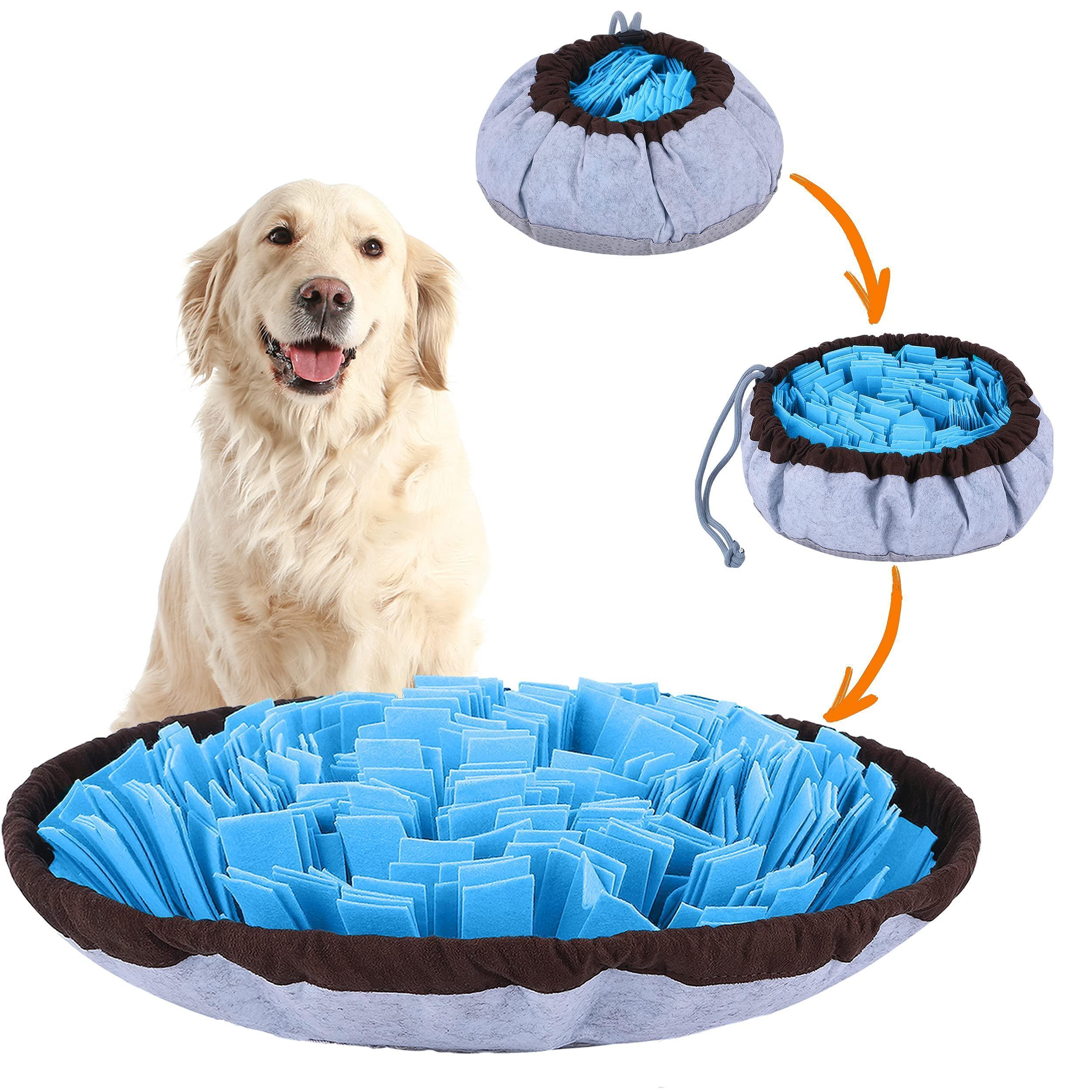 Adjustable Snuffle Foraging mat Dog Mental Puzzle Interactive Stimulation Toys for Smell Training and Slow Eating Stress Relief for Feeding Dog - VINE GLOBAL