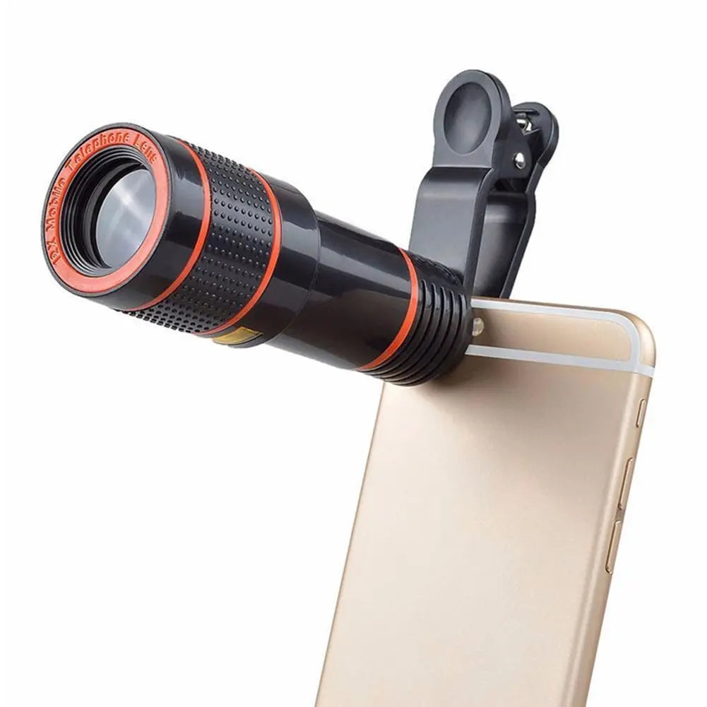 HD 8X Clip On Optical Zoom Telescope Camera Lens For Universal Mobile Cell Phone - VINE GLOBAL