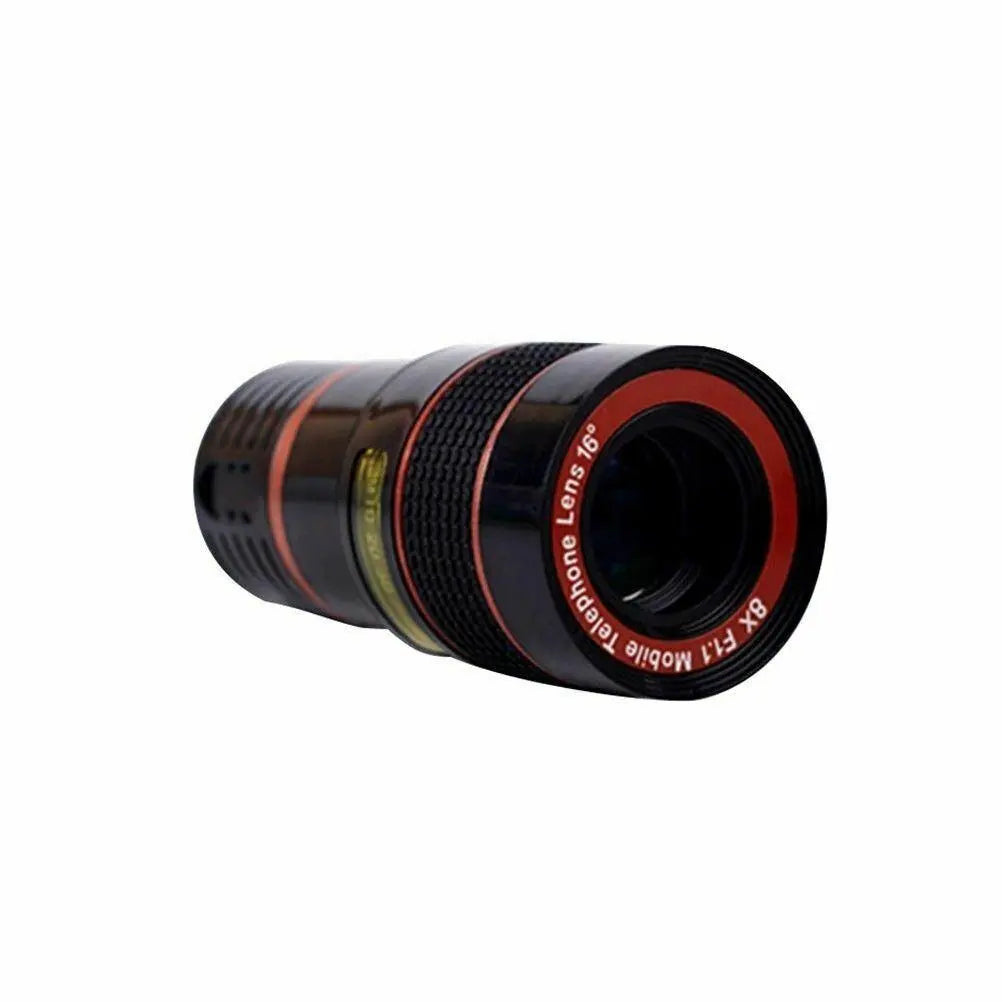HD 8X Clip On Optical Zoom Telescope Camera Lens For Universal Mobile Cell Phone - VINE GLOBAL