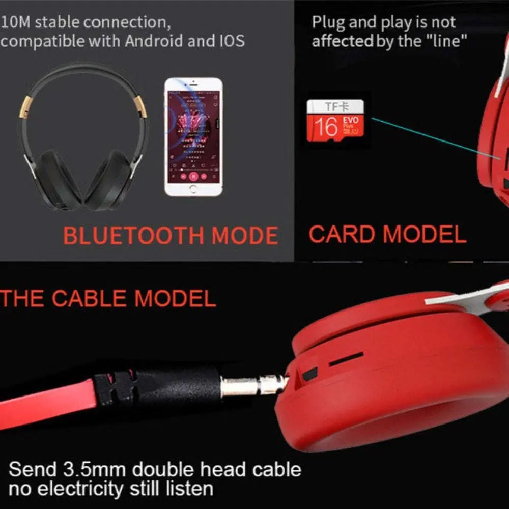 Dragon Wireless Bluetooth 5.0 Gaming Headset with TF card slot - VINE GLOBAL