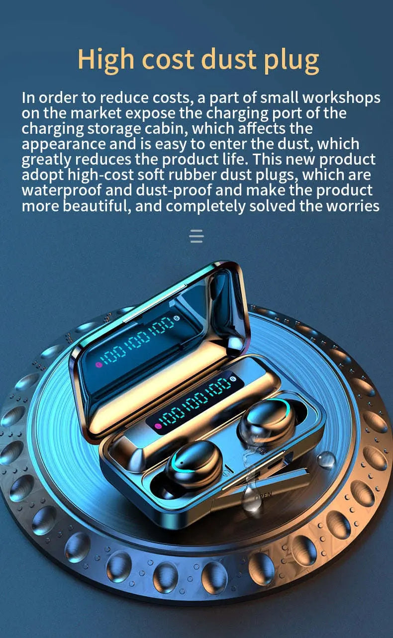 Ninja Dragon BTMAX Waterproof Bluetooth 5.1 Wireless Earbuds - VINE GLOBAL