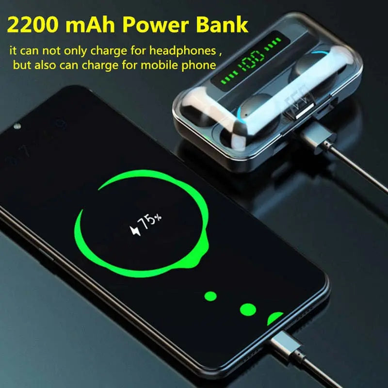 Ninja Dragon BTMAX Waterproof Bluetooth 5.1 Wireless Earbuds - VINE GLOBAL