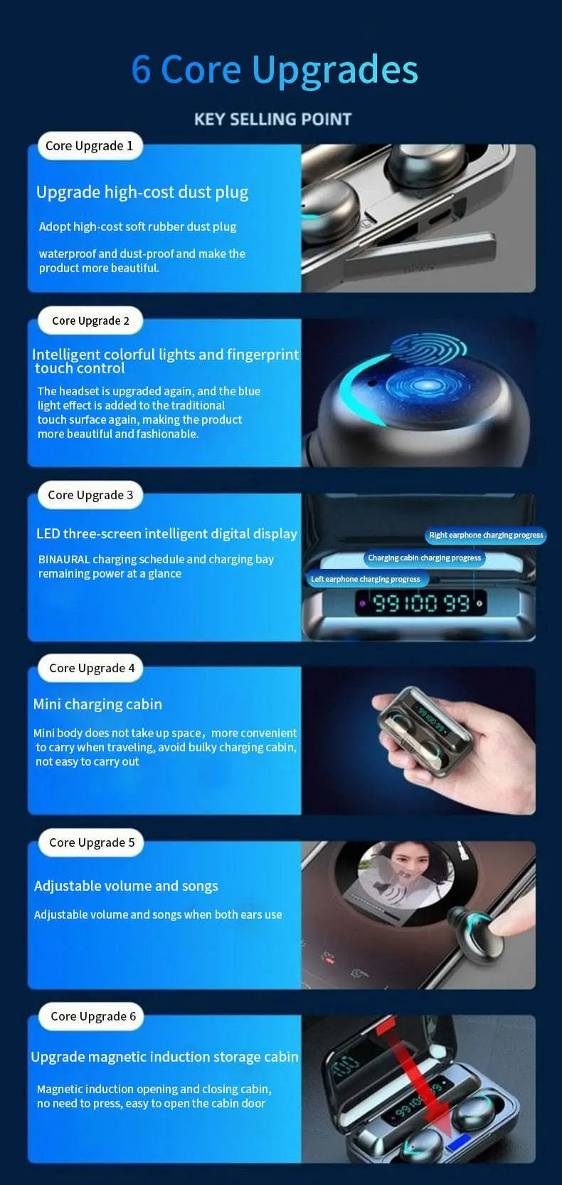 Ninja Dragon BTMAX Waterproof Bluetooth 5.1 Wireless Earbuds - VINE GLOBAL