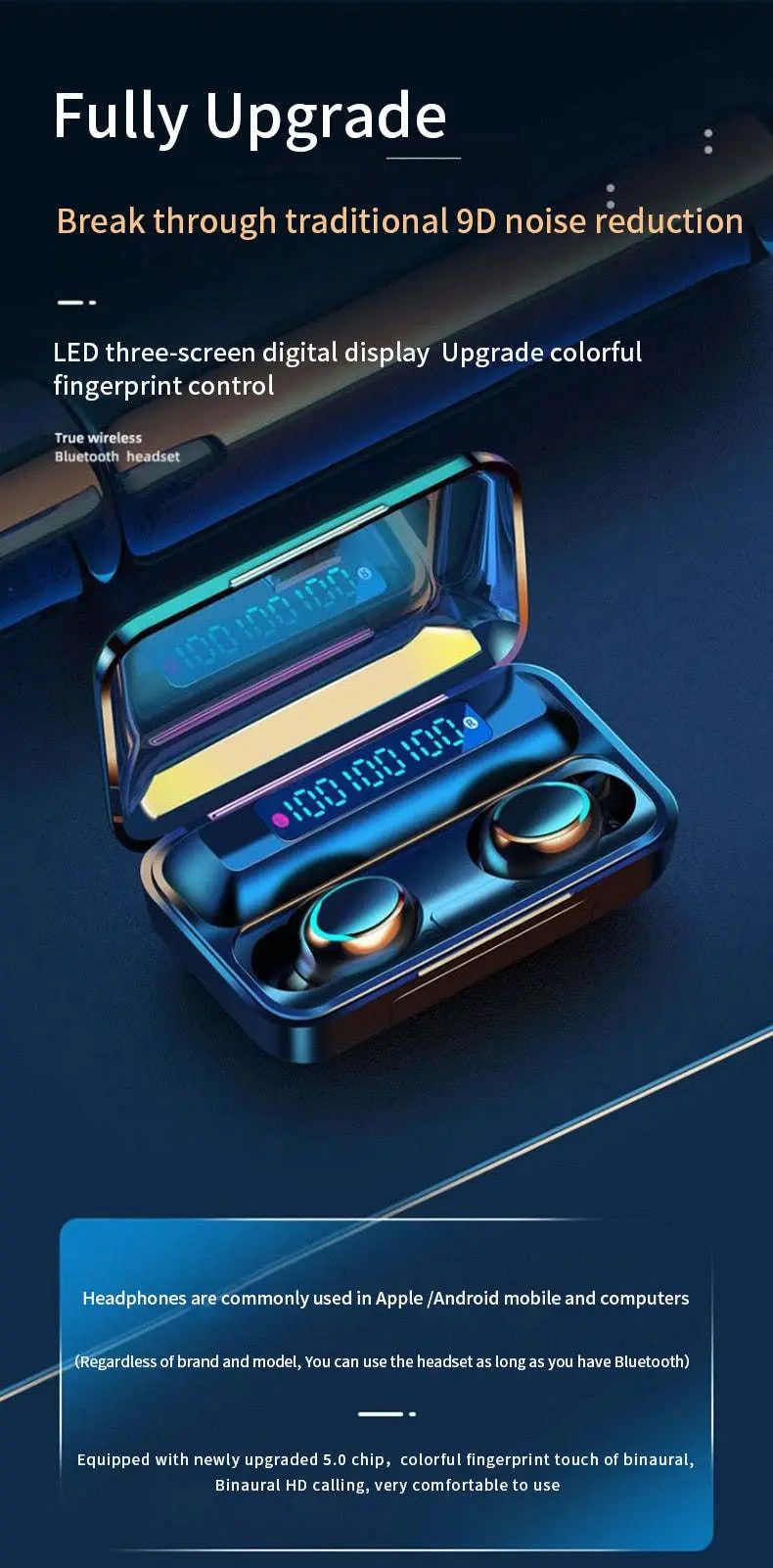 Ninja Dragon BTMAX Waterproof Bluetooth 5.1 Wireless Earbuds - VINE GLOBAL