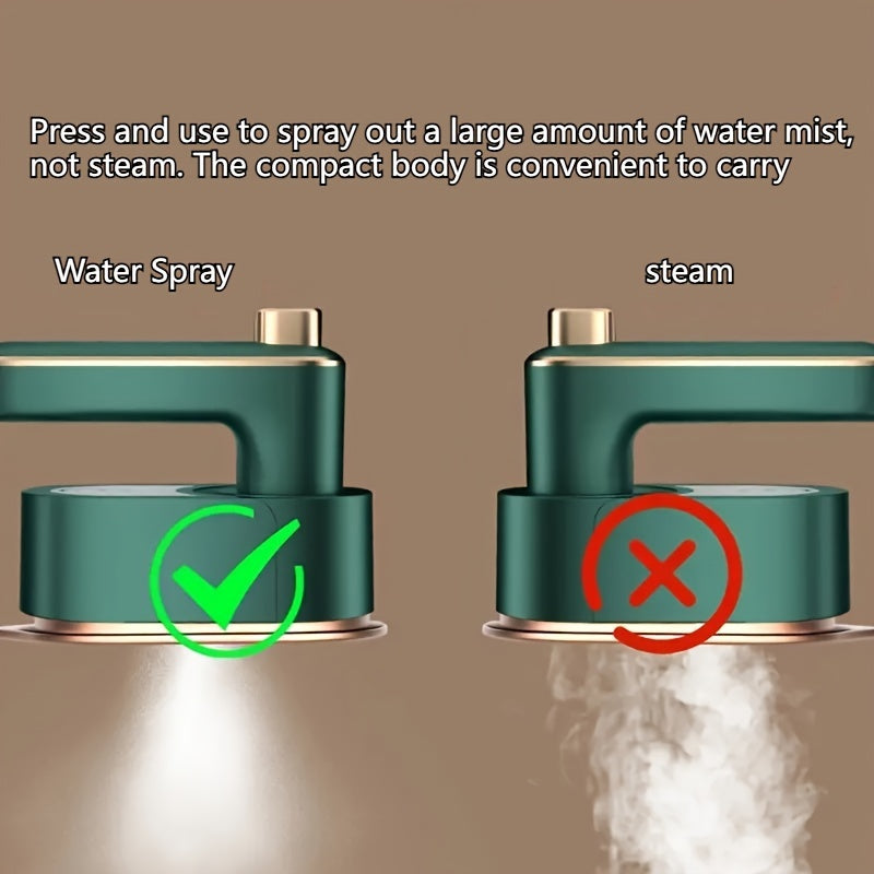 Portable Iron Steamer For Clothes, Mini Folding Small Iron, Fast Heating, 180 ° Foldable Rotating Handheld Steam Iron, Compact And Convenient Storage, Suitable For Family Travel And College-US - VINE GLOBAL