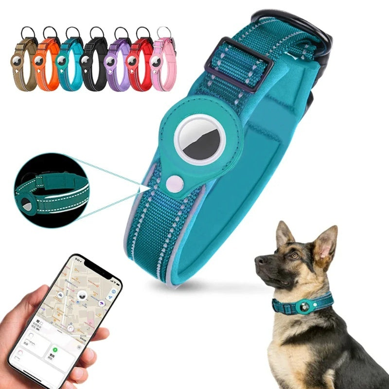 Original Airtag Case Leather Dog Cat Traction Collar For Airtags Location Tracker Pet Anti-lost Device Dog Accessories - VINE GLOBAL