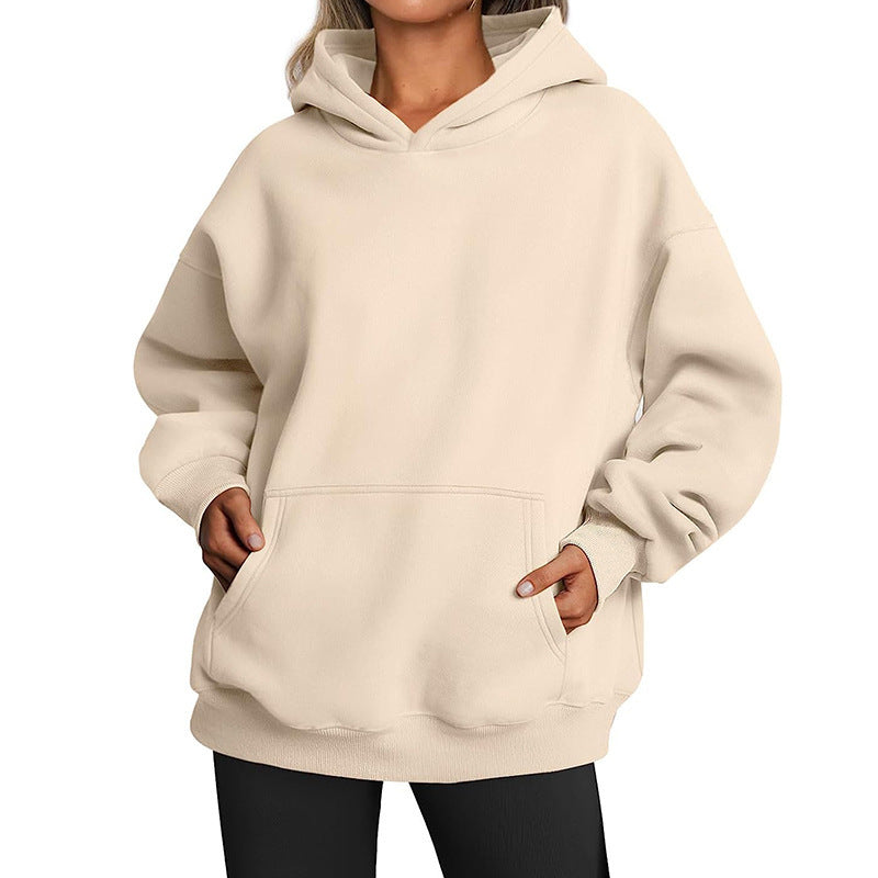 Women's Hoodies With Pockets Fashion Solid Sweatshirt Oversized Hooded Sweater Womens Clothing - VINE GLOBAL