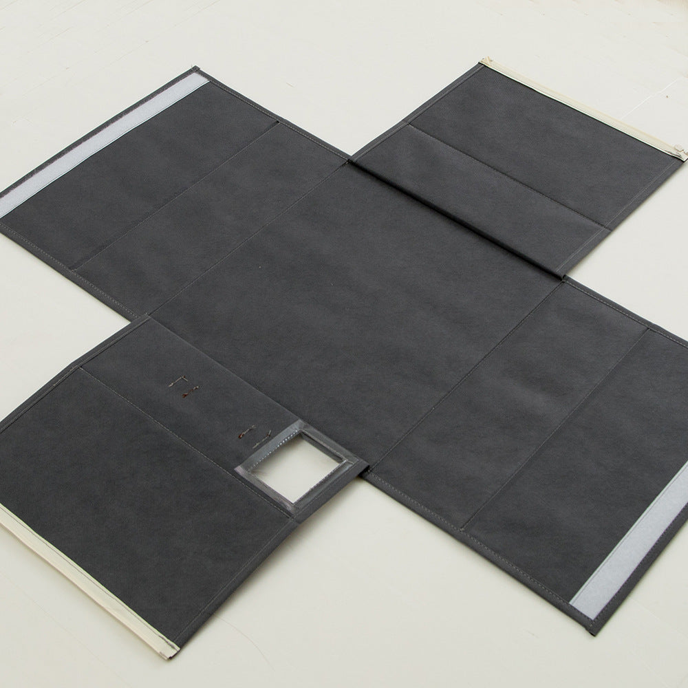 Four-piece Bed Sheet Set Foldable Zipper Visual Storage Box - VINE GLOBAL