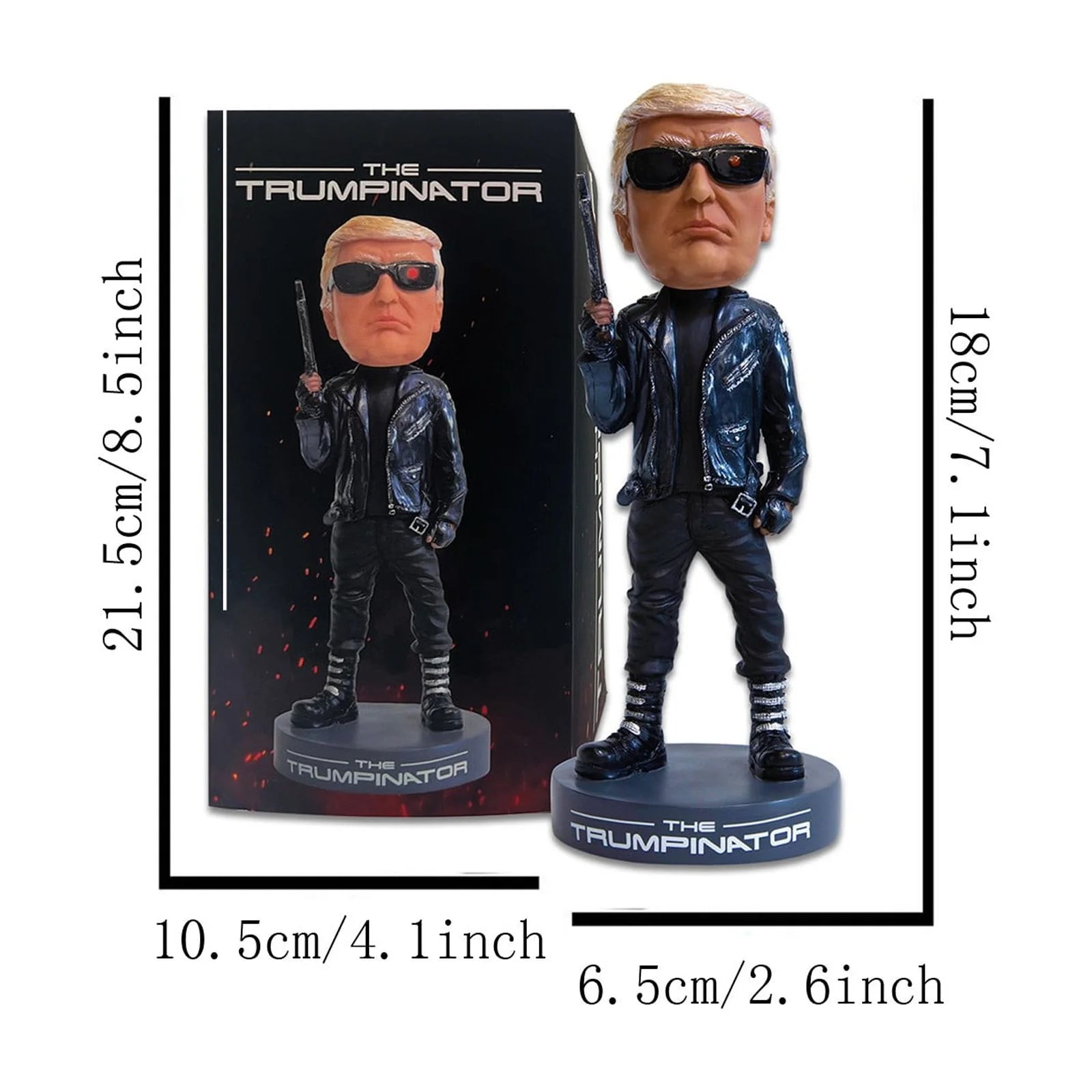 Donald Trump Collectibles - the Trumpinator: 2024 Bobblehead for Trump Supporters and Patriotic Americans | the #1 Gifts