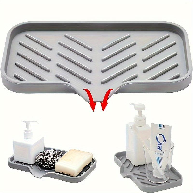 Silicone kitchen sink tray soap tray holder - VINE GLOBAL