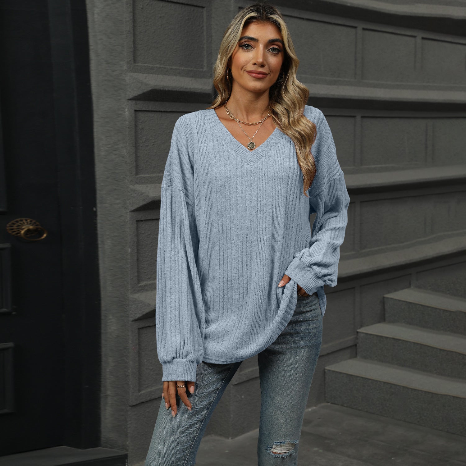 Casual Long Sleeve T-shirt Top Women's Clothing - VINE GLOBAL