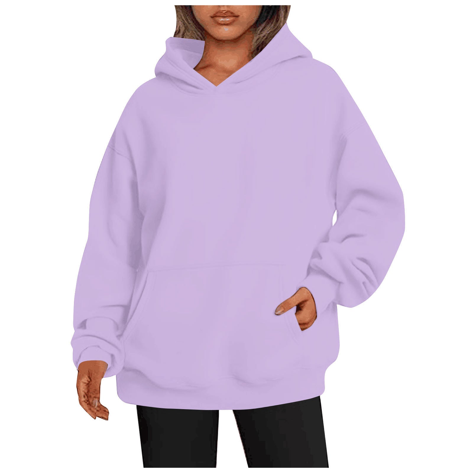 Women's Hoodies With Pockets Fashion Solid Sweatshirt Oversized Hooded Sweater Womens Clothing - VINE GLOBAL