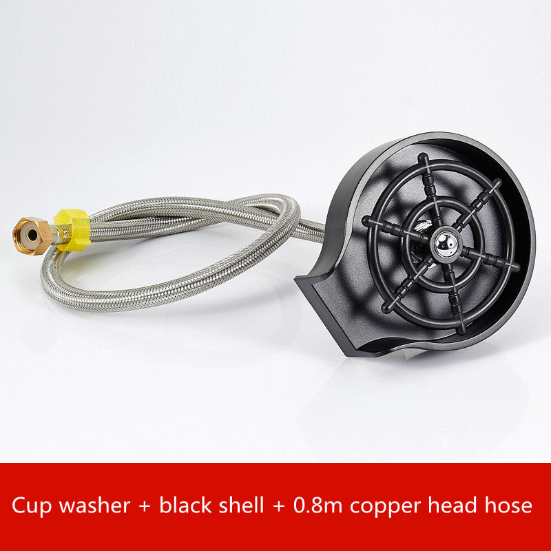 Bar Counter Cup Washer Sink High-pressure Spray Automatic Faucet Coffee Pitcher Wash Cup Tool Kitchen - VINE GLOBAL