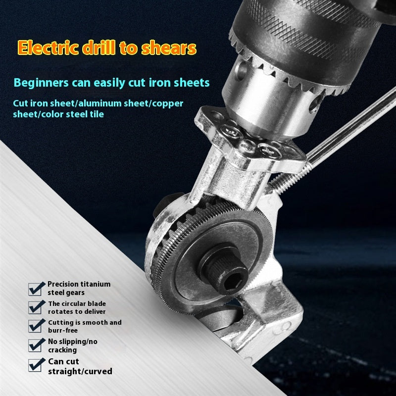 Electric Drill To Electric Shears Iron Sheet Cutter - VINE GLOBAL