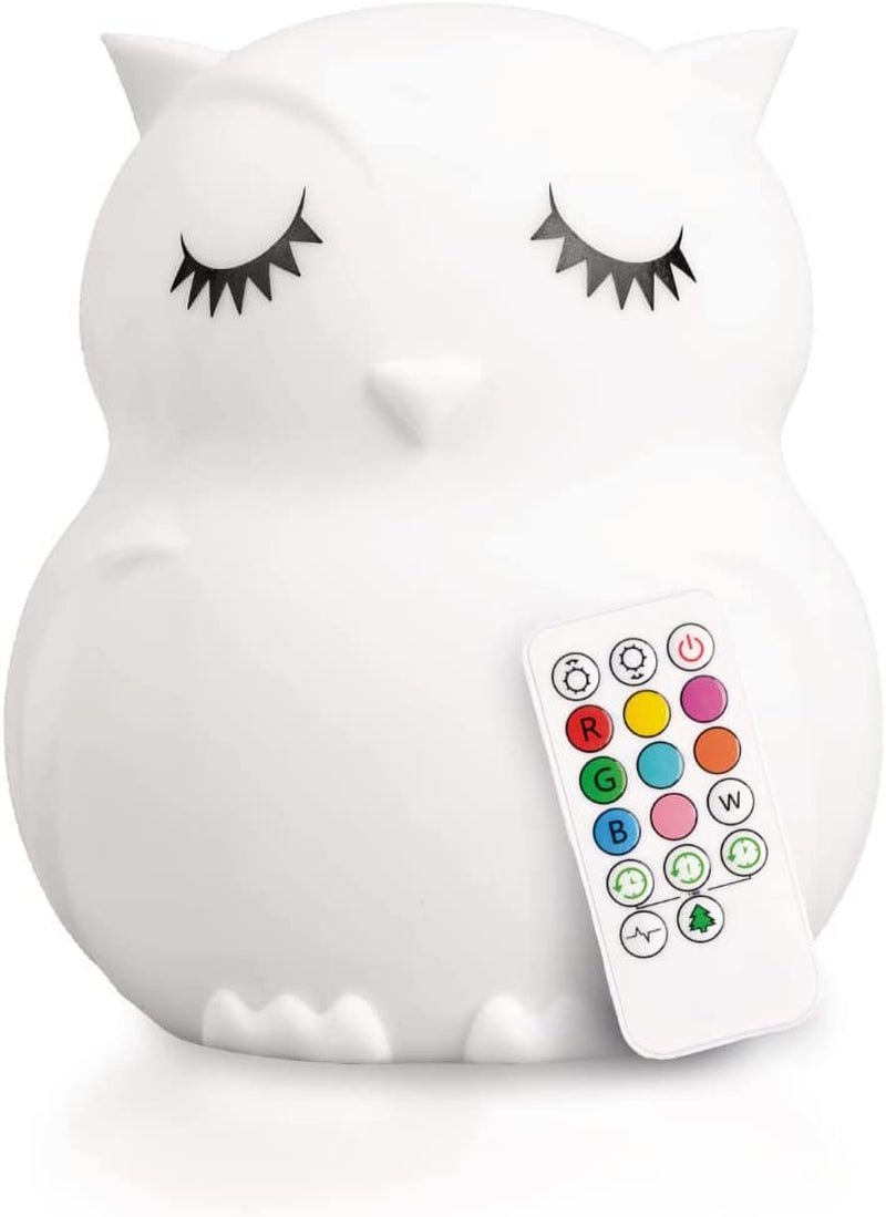 , Night Light Kids, Kids Lamp, Kids Night Light, Baby Night Light, Toddler Night Light, Cute Night Light, Owl Night Light for Girls, Nightlight for Kids Room, Rechargeable BatteryVINE GLOBAL